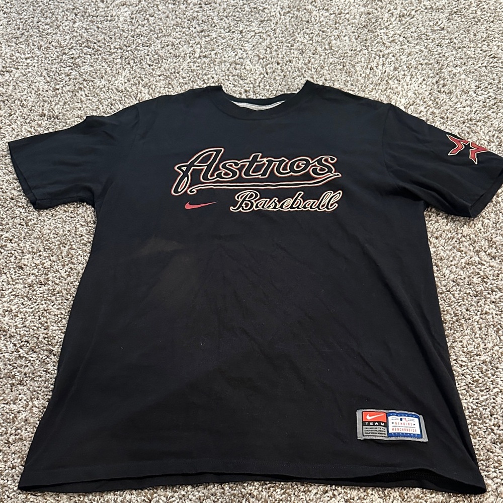 Nike Black Astros Baseball Tee